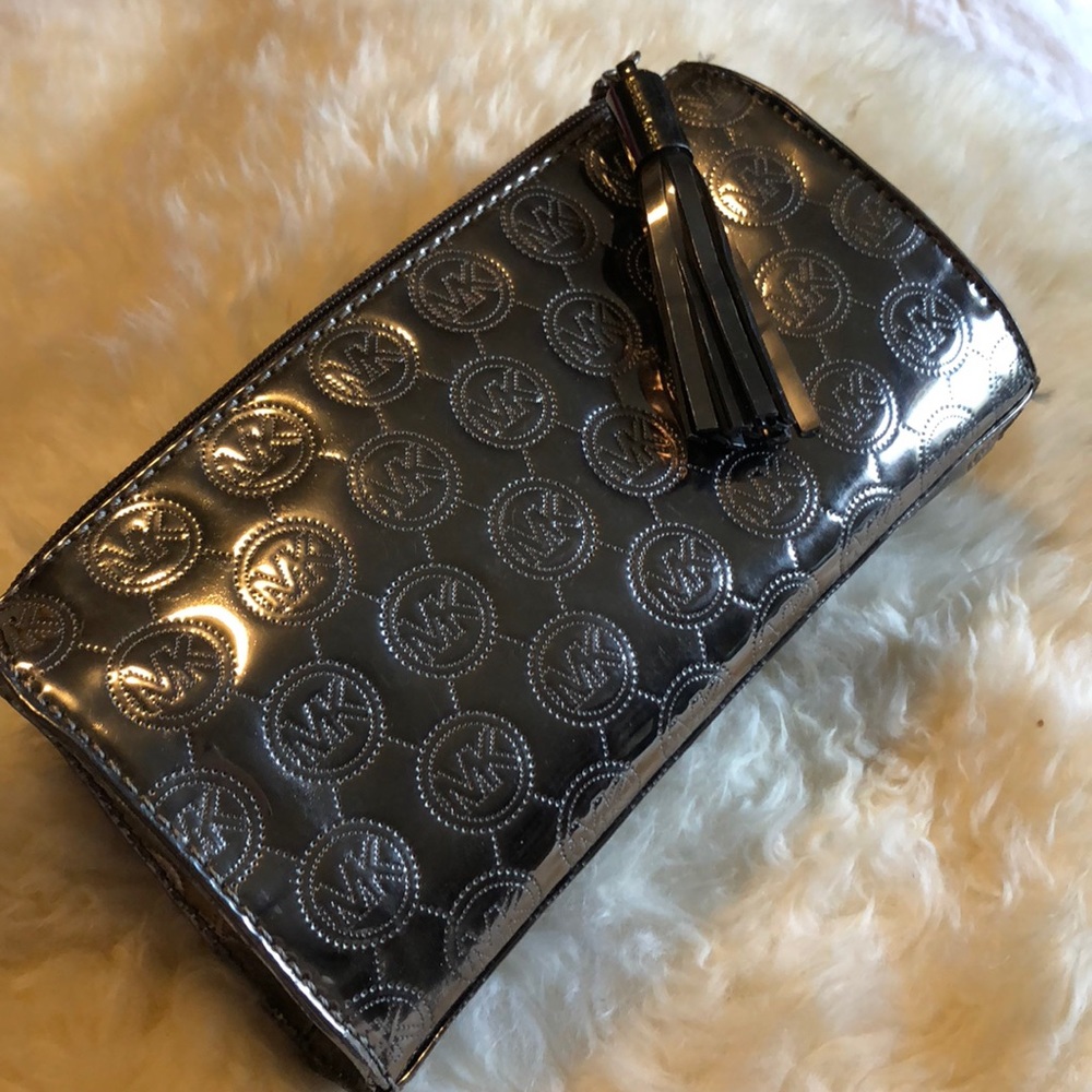 Michael Kors Chrome Makeup Bag
